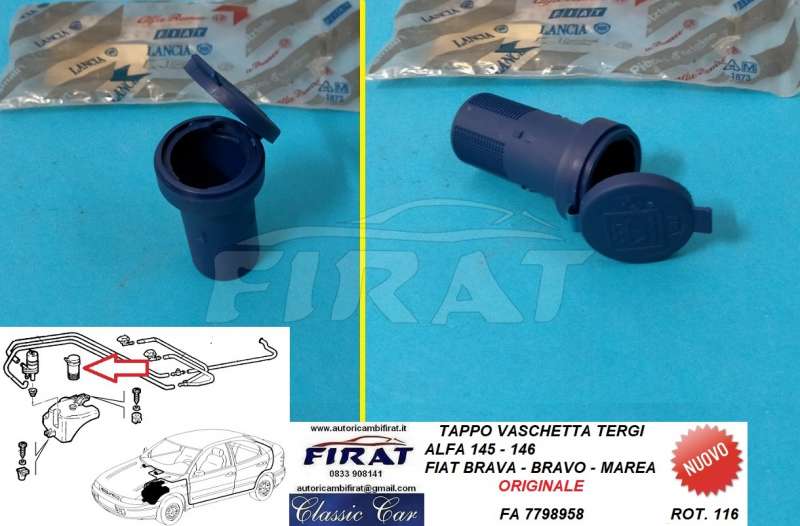 TAPPO VASCHETTA TERGI FIAT BRAVA/O-MAREA ALFA 145(7798958)